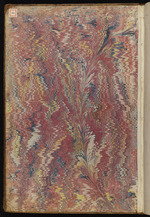 Les Oeuvres de la Belle, Einband Vorderdeckel innen