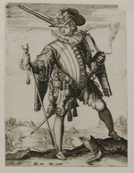 Ein Soldat mit einer Arkebuse