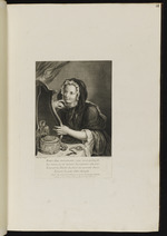 Junge Witwe vor einem Spiegel