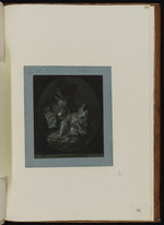 Der Mann mit hohem Hute, der einem Mädchen eine freie Zeichnung zeigt