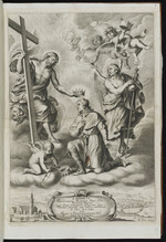 Der Hl. Jodokus von Christus gekrönt