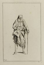 Mann mit Hut und Stock