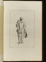 Pierrot mit Hut in der Hand