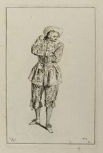 Mezzetino mit verschränkten Armen