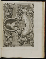 Titelblatt für "Imagines veteris ac Novi Testamenti" mit einem Porträt der Christine von Schweden