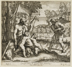 Adam und Eva bei der Arbeit