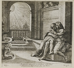 Isaak und Rebekka von Abimelech belauscht