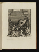 Dekoration der Ecke am Ende der Galerie zum Salon des Friedens auf der Seite der Appartements