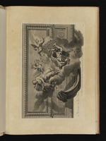 Merkur und Pax, vom Himmel herabsteigend