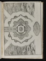 Grundriss der Brunnenanlage am unteren Ende der Kaskaden