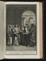 Christus debattiert mit den Pharisäern über die kaiserliche Steuer