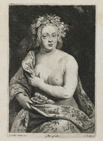 Eine junge Frau als Flora