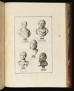 Fünf Büsten, darunter Plato